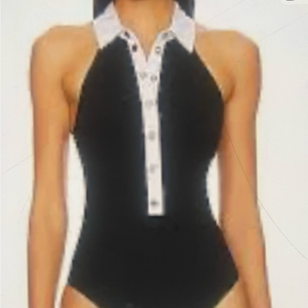 Black and White Women's Swimsuit